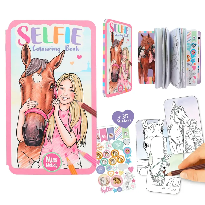 Miss Melody Selfie Colouring Book-1